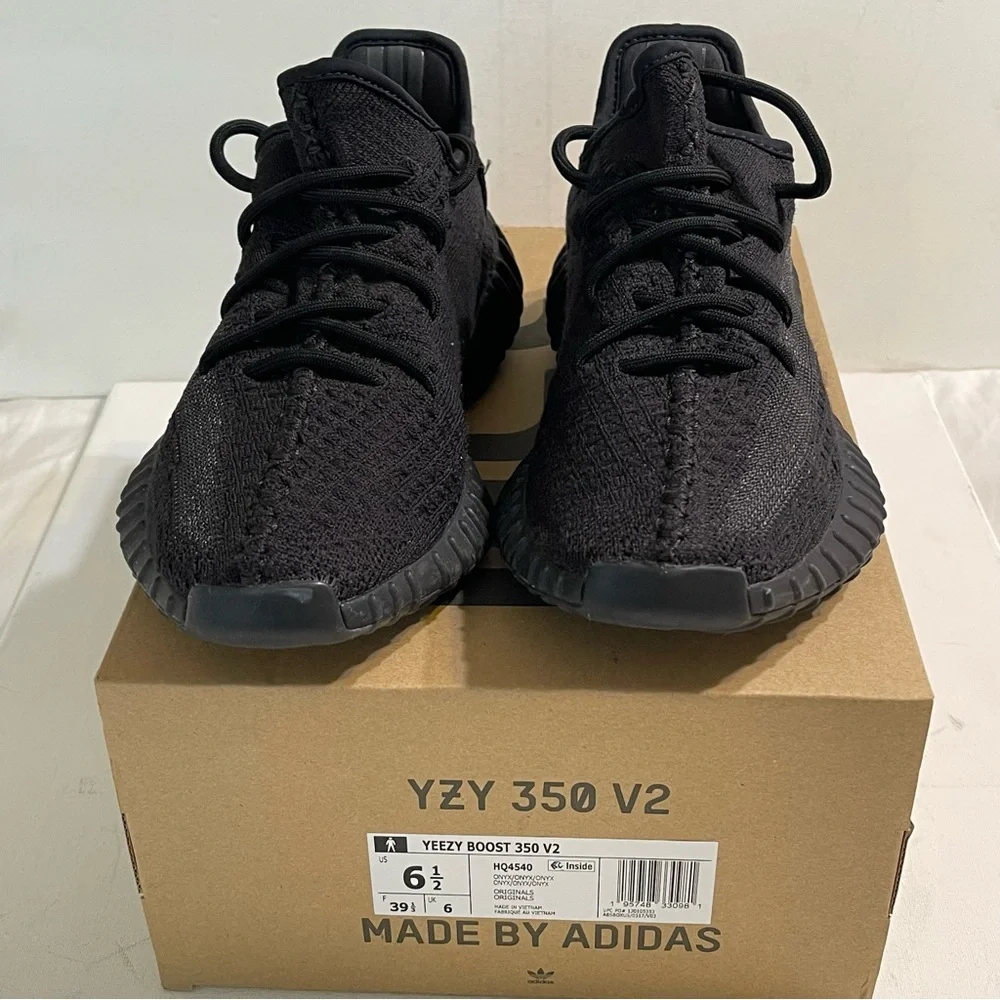adidas Yeezy Boost 350 V2‎ 'Onyx' HQ4540 Men US 6.5 Sneakers